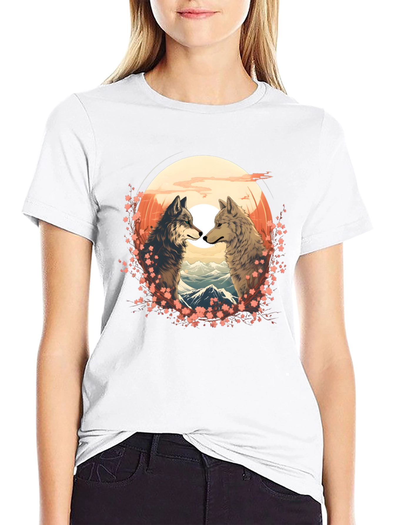 Wolf Couple T-Shirt - Nature Lovers