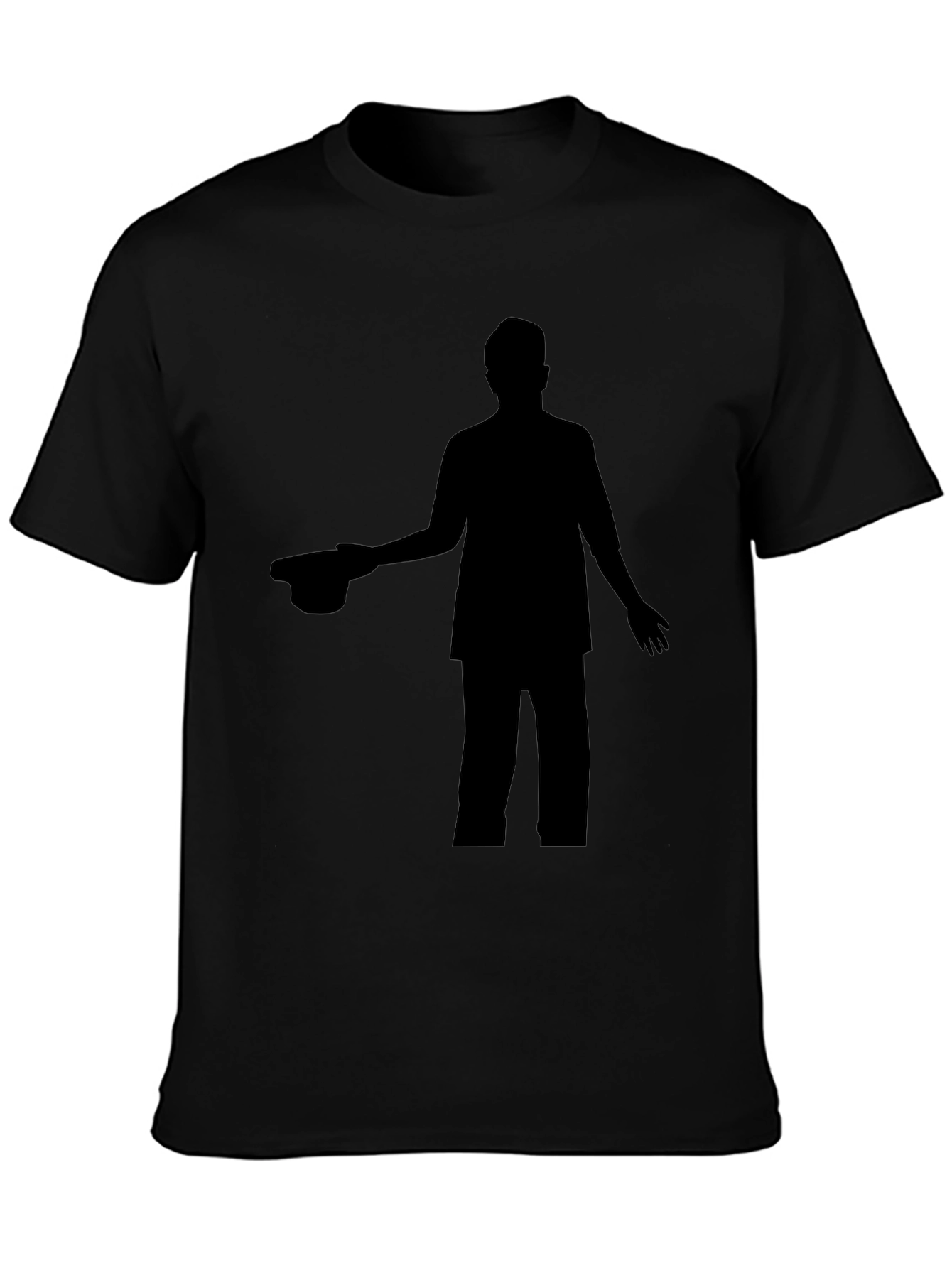 Silhouette Graphic Print Crew Neck T-Shirt