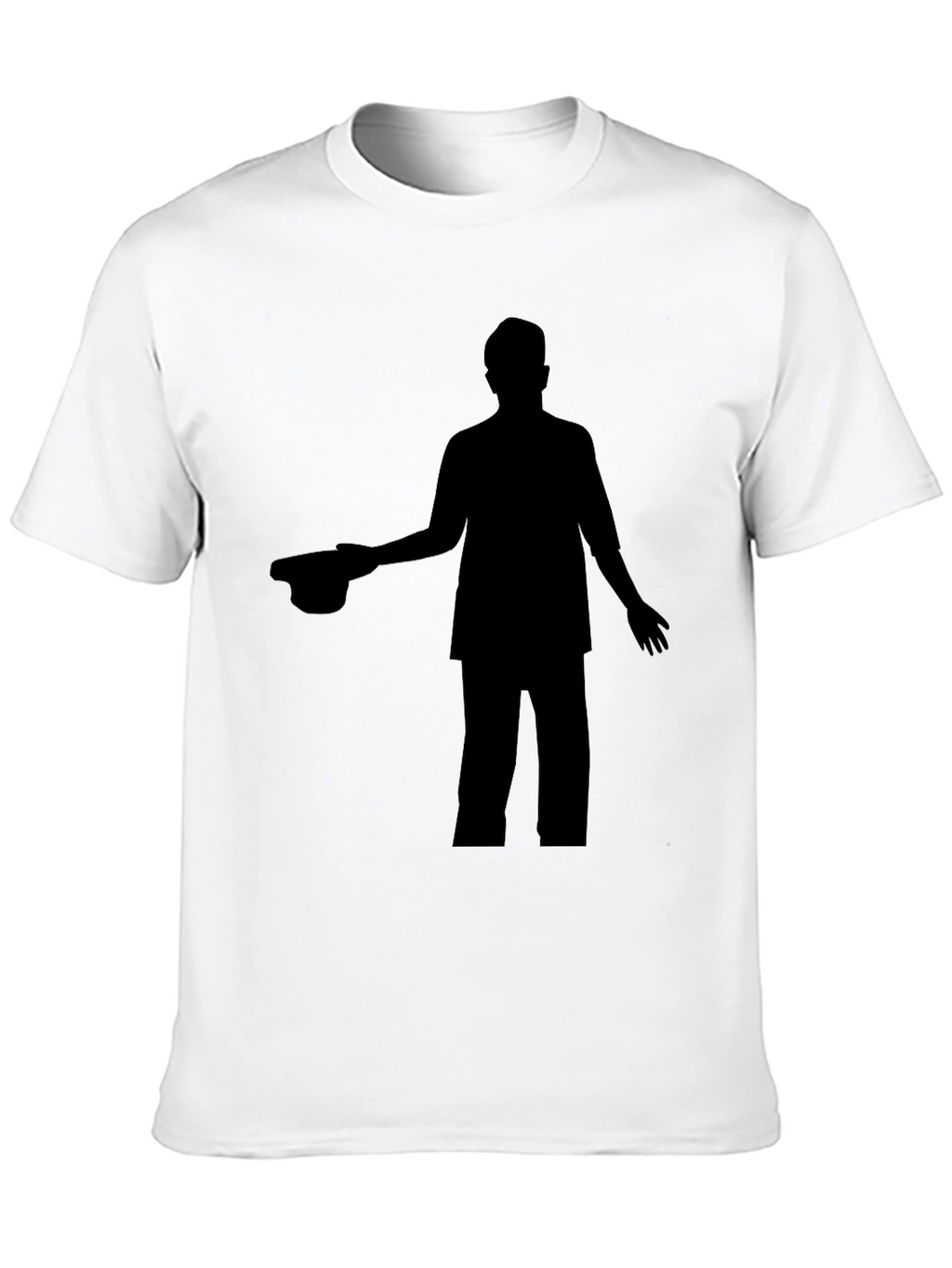 Silhouette Graphic Print Crew Neck T-Shirt