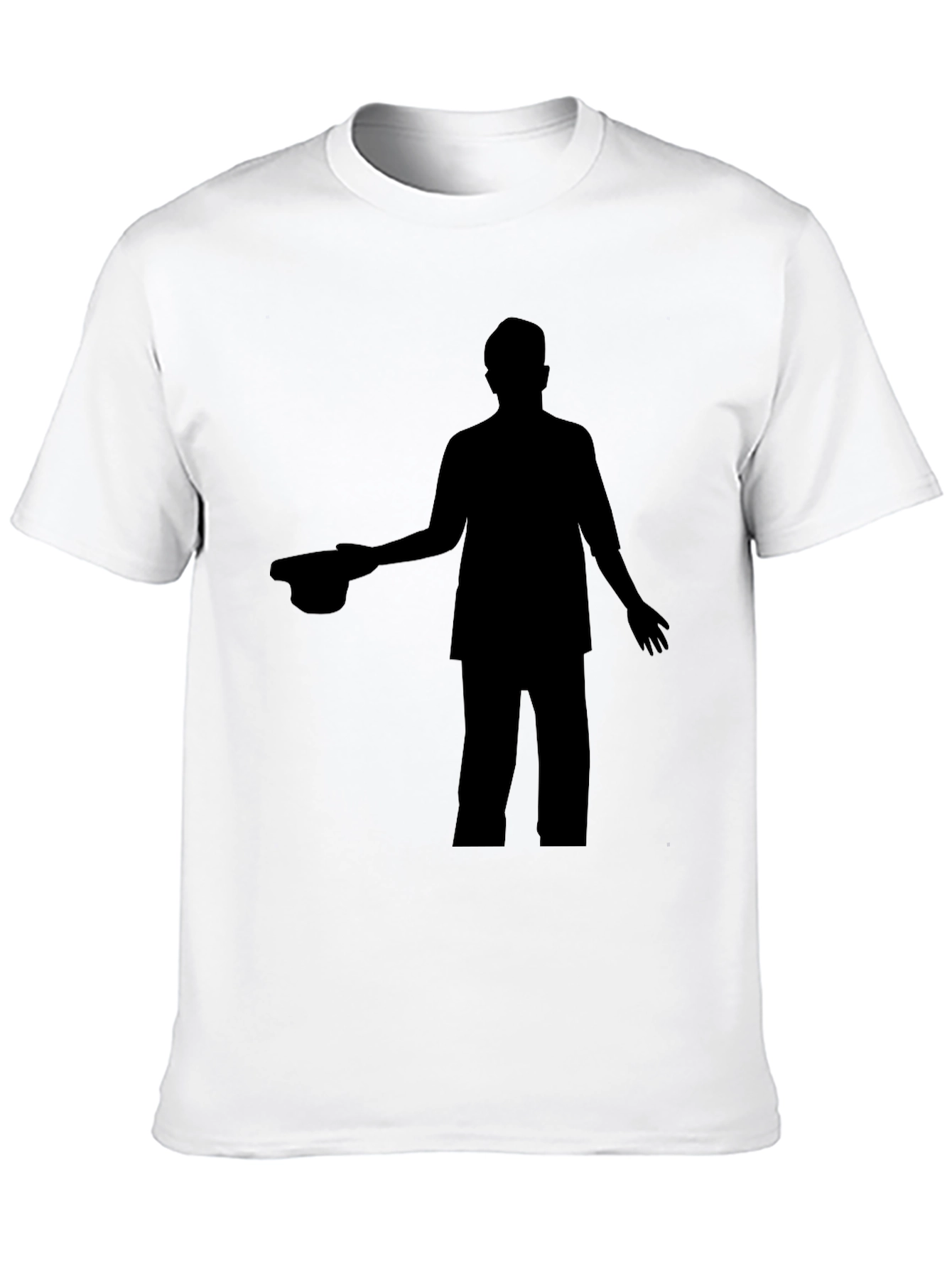 Silhouette Graphic Print Crew Neck T-Shirt