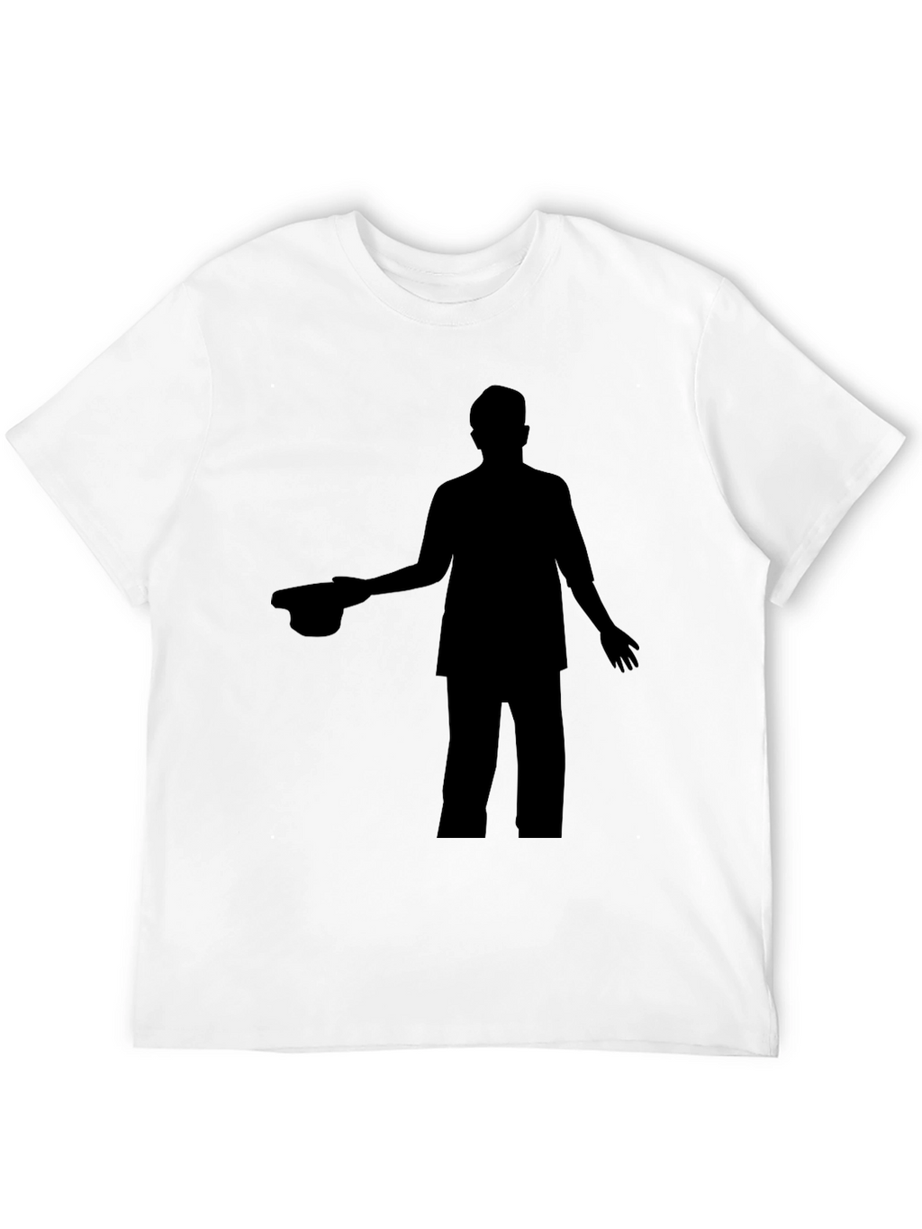 Silhouette Graphic Print Crew Neck T-Shirt