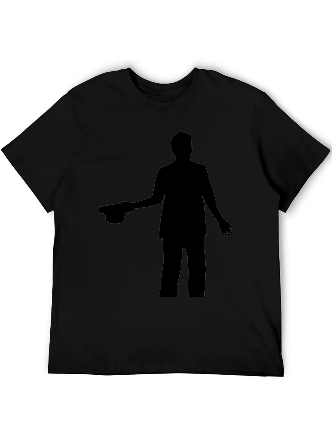 Silhouette Graphic Print Crew Neck T-Shirt