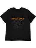 Ink It Does A Body Good Black Graphic Tee