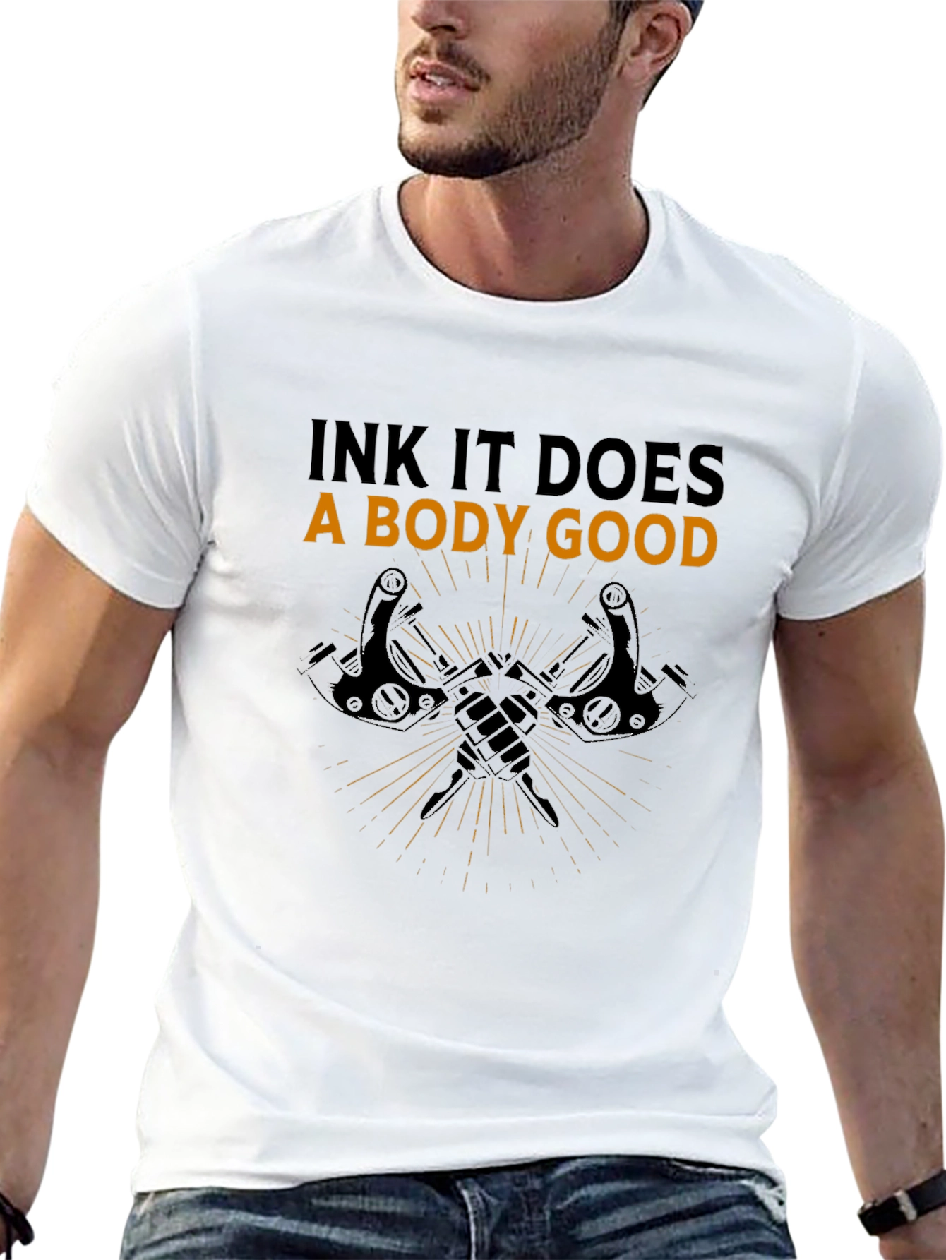 Ink It Does A Body Good Black Graphic Tee