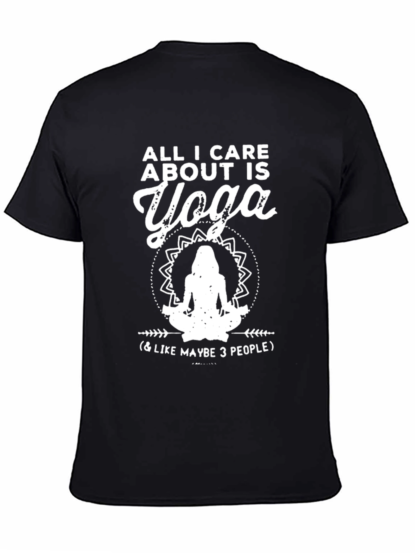 Yoga Lover T-Shirt: All I Care About Is Yoga Graphic Tee