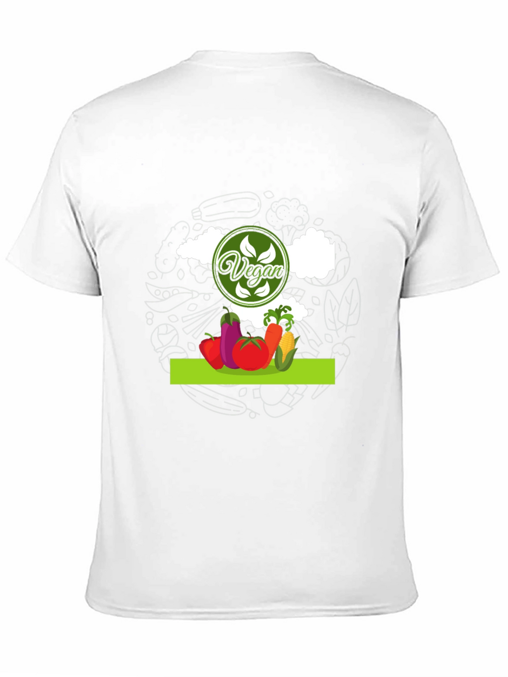 Vegan Graphic T-Shirt - Eat Your Veggies!