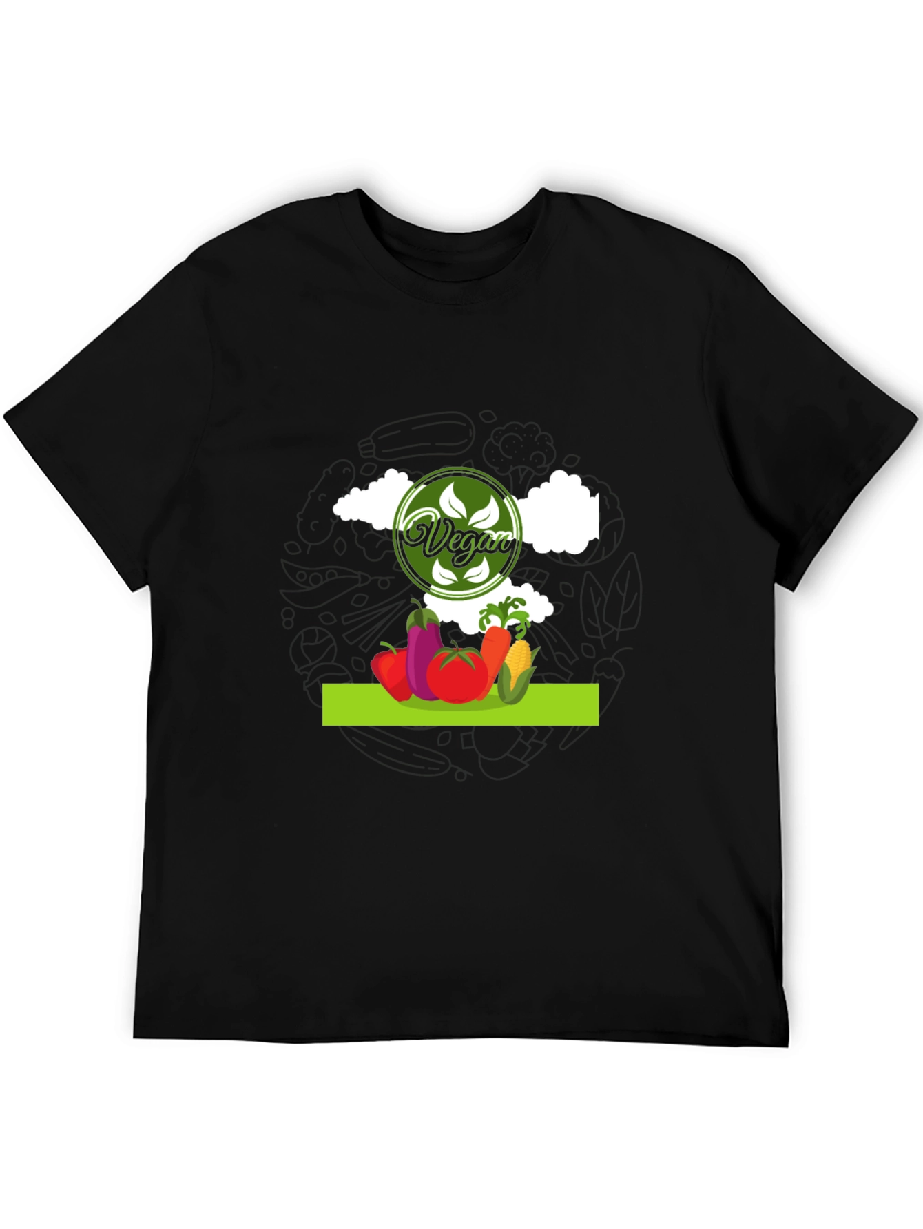 Vegan Graphic T-Shirt - Eat Your Veggies!