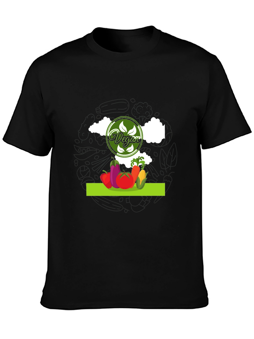 Vegan Graphic T-Shirt - Eat Your Veggies!