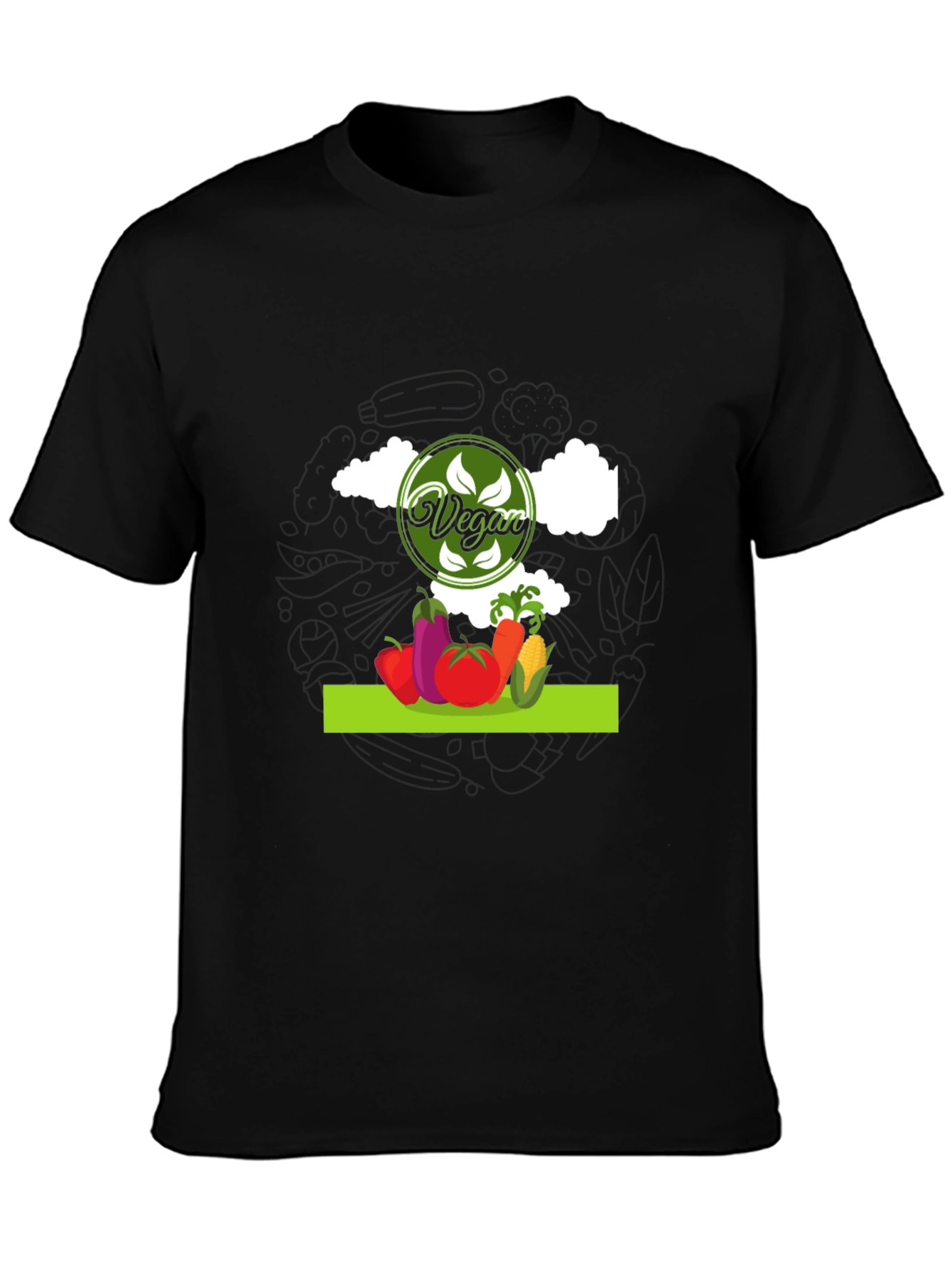 Vegan Graphic T-Shirt - Eat Your Veggies!