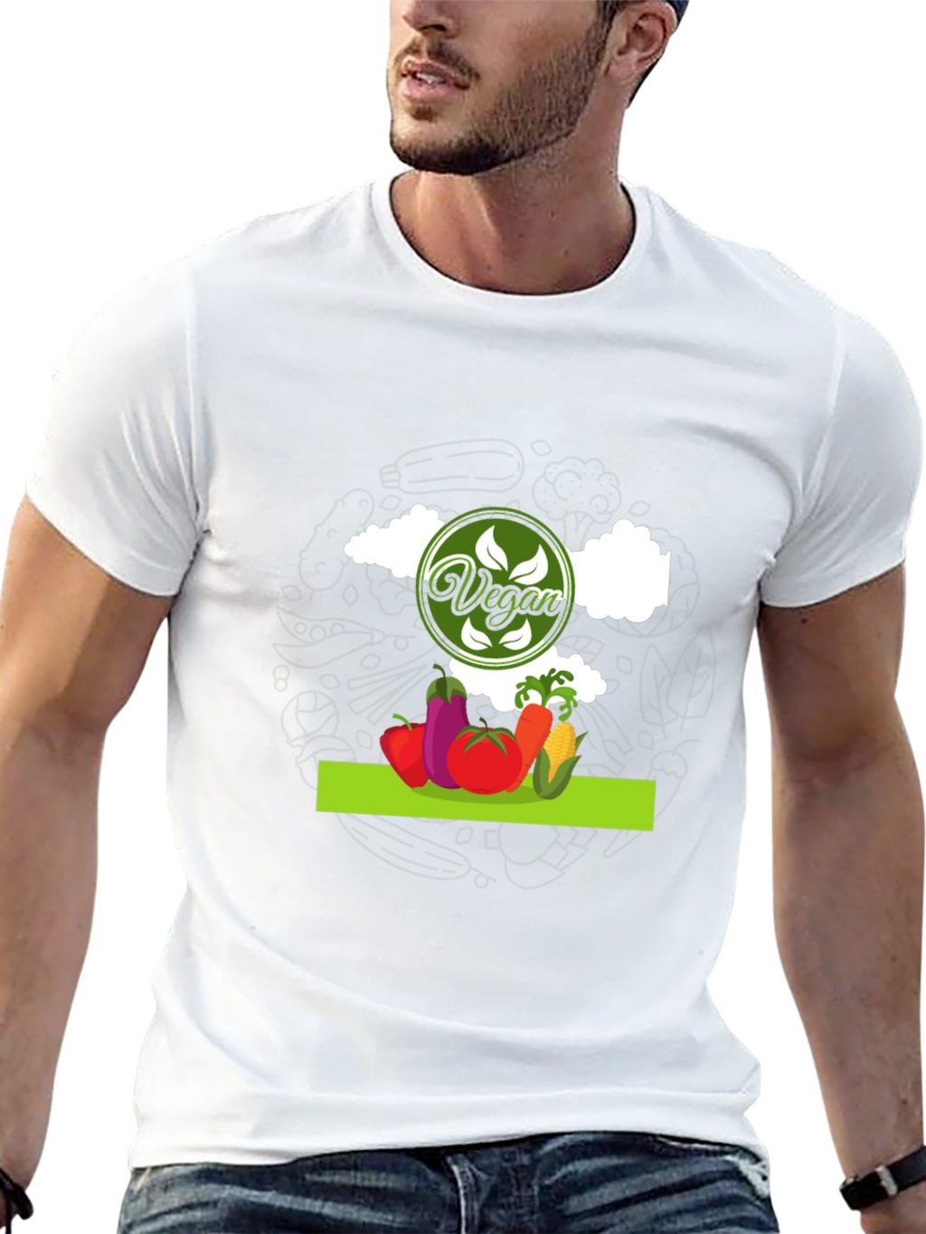 Vegan Graphic T-Shirt - Eat Your Veggies!