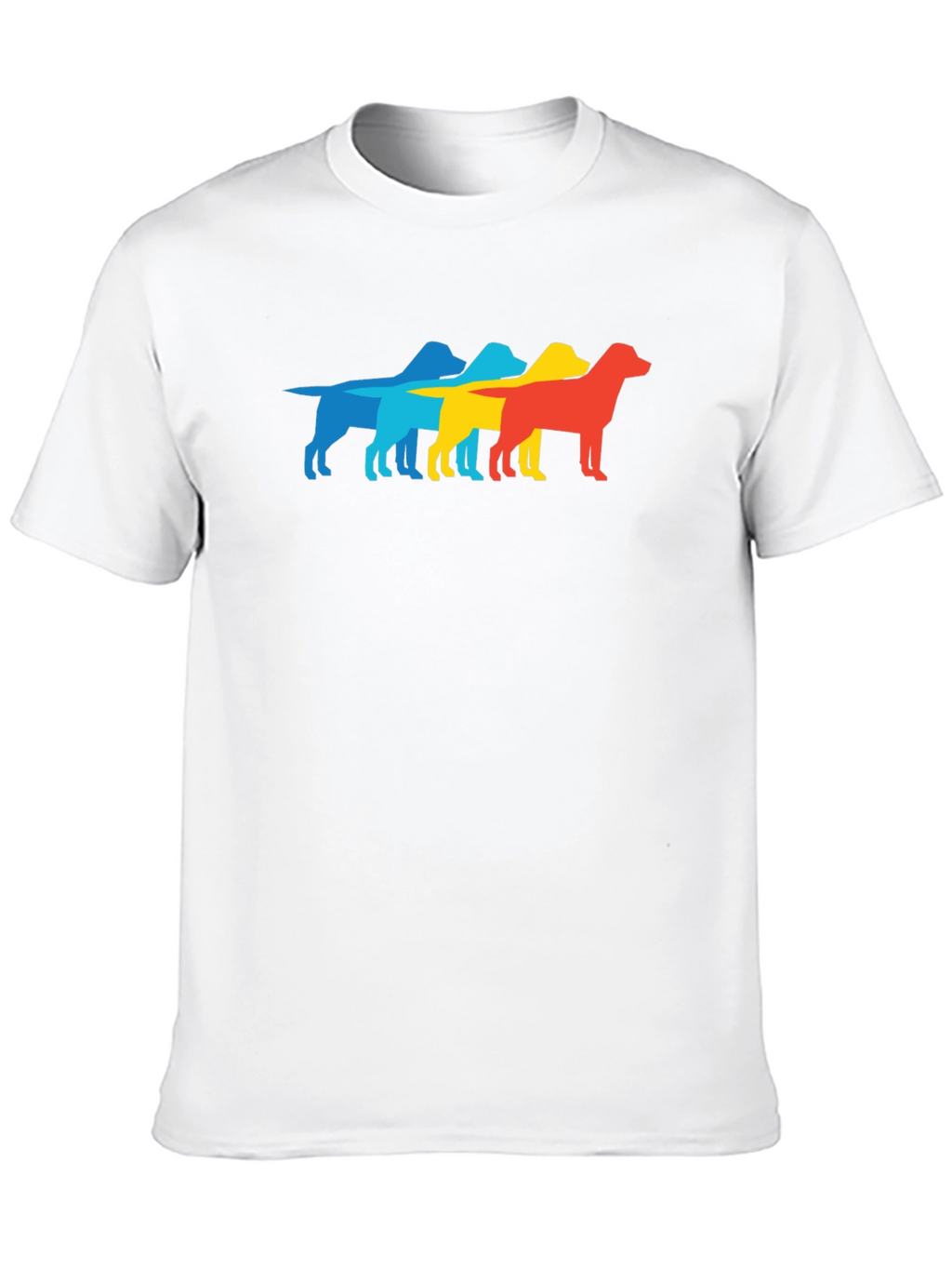 Retro Dog Silhouette T-Shirt - Cool Graphic Tee