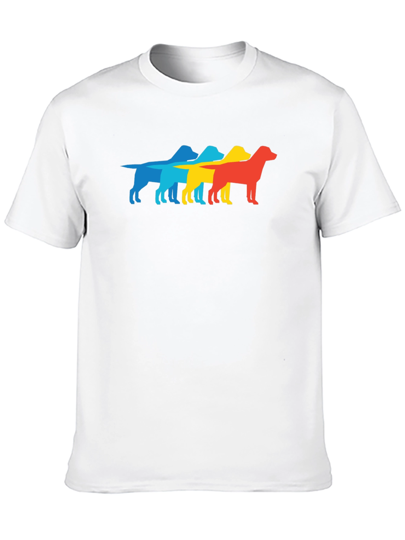 Retro Dog Silhouette T-Shirt - Cool Graphic Tee