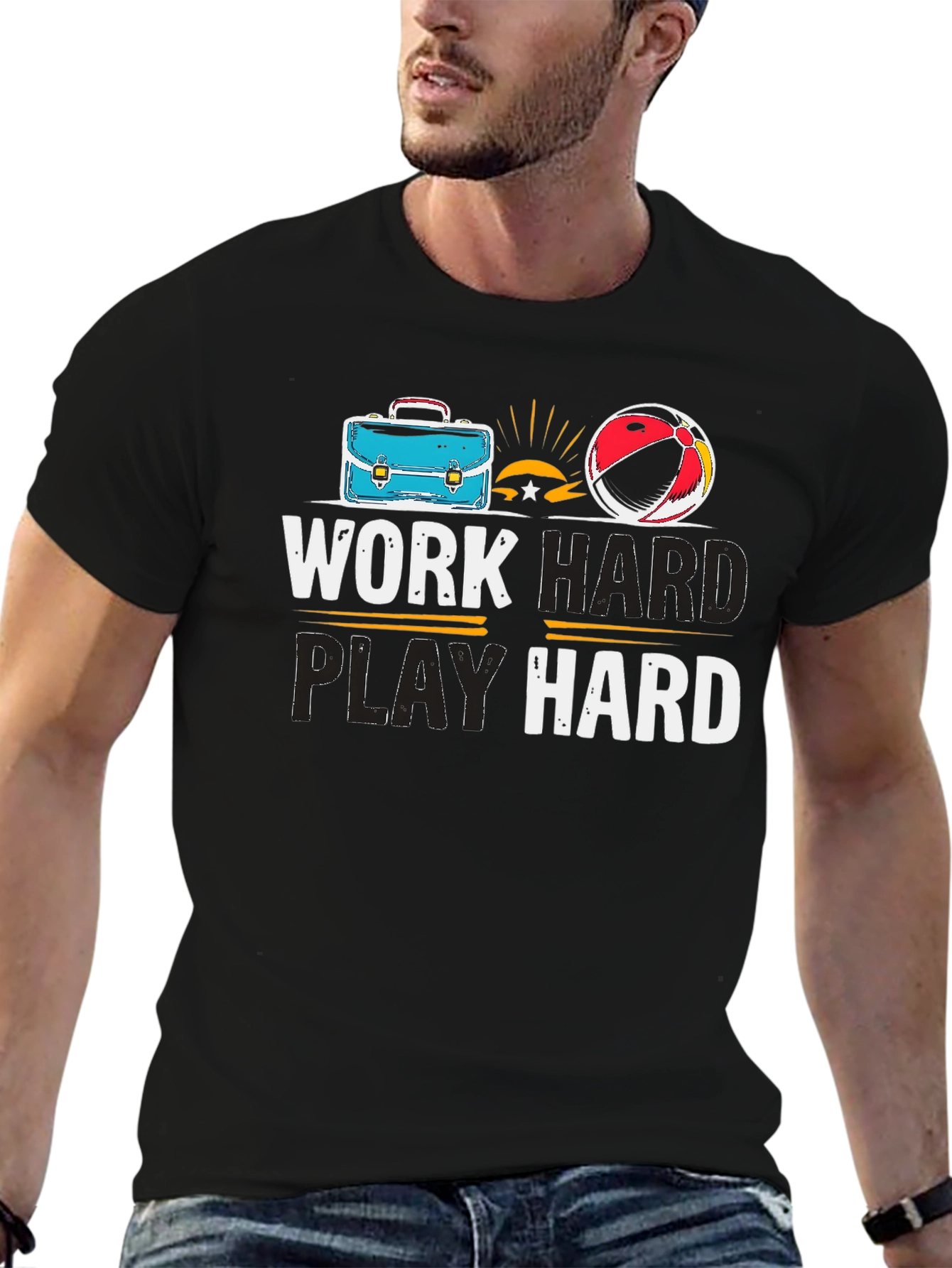 Work Hard Play Hard Graphic T-Shirt