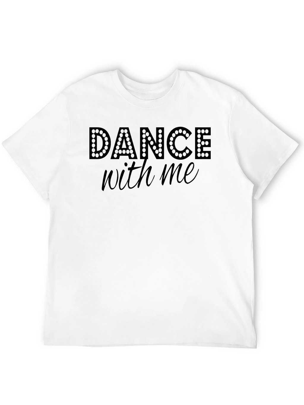 Dance With Me Graphic Tee - Stylish Black T-Shirt