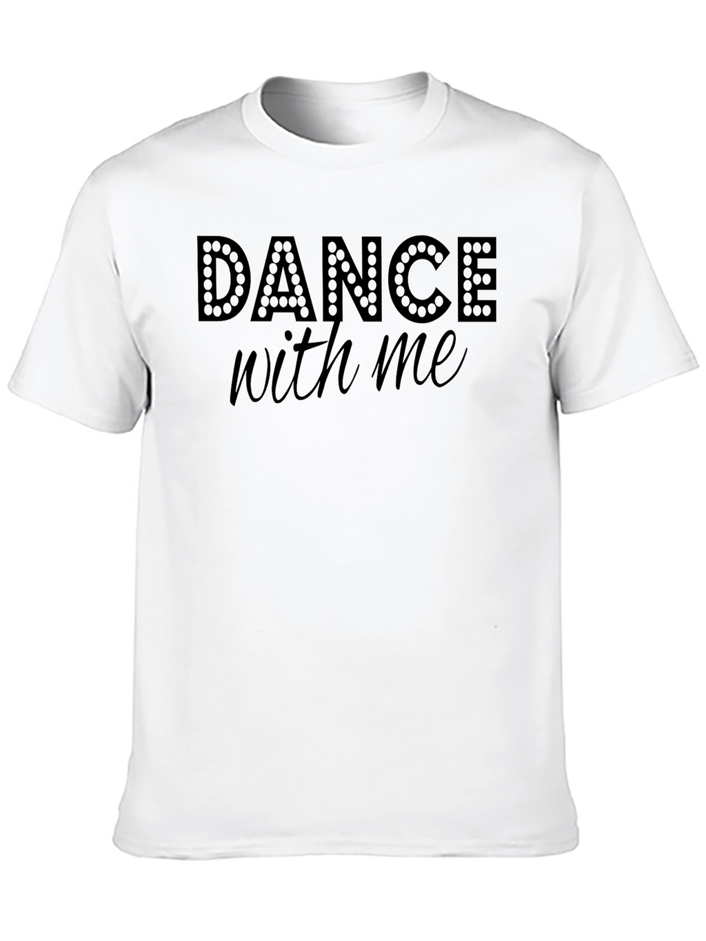 Dance With Me Graphic Tee - Stylish Black T-Shirt