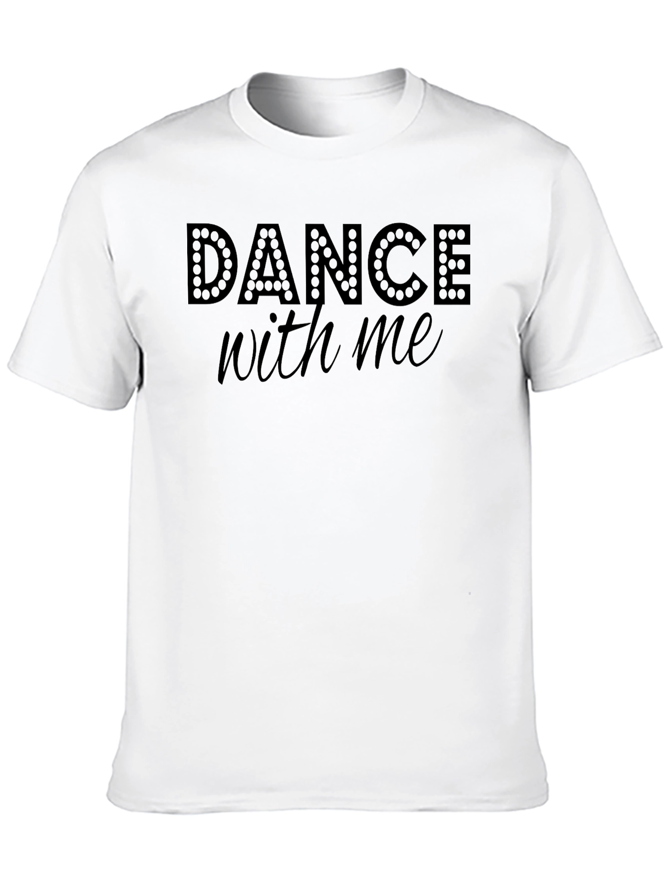Dance With Me Graphic Tee - Stylish Black T-Shirt