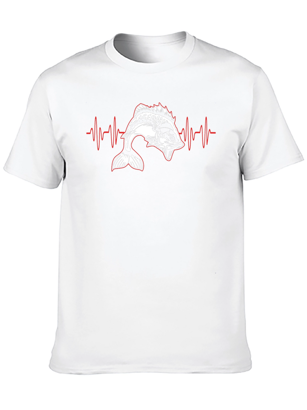 Fishing Heartbeat T-Shirt - Angler Tee