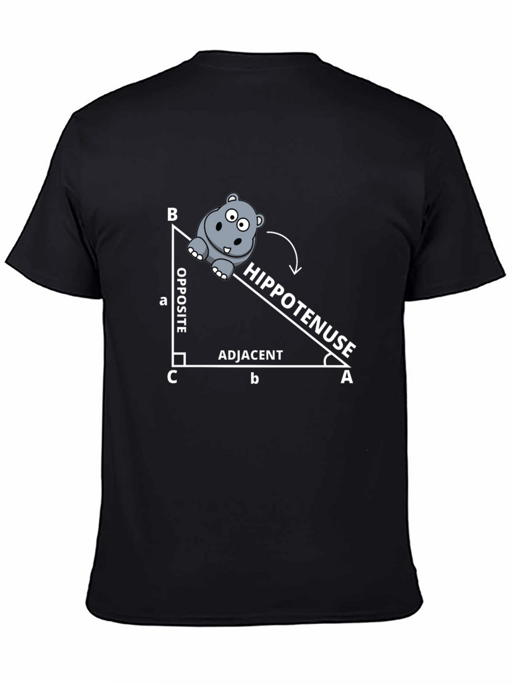 Hippo-tenuse Math Pun T-Shirt