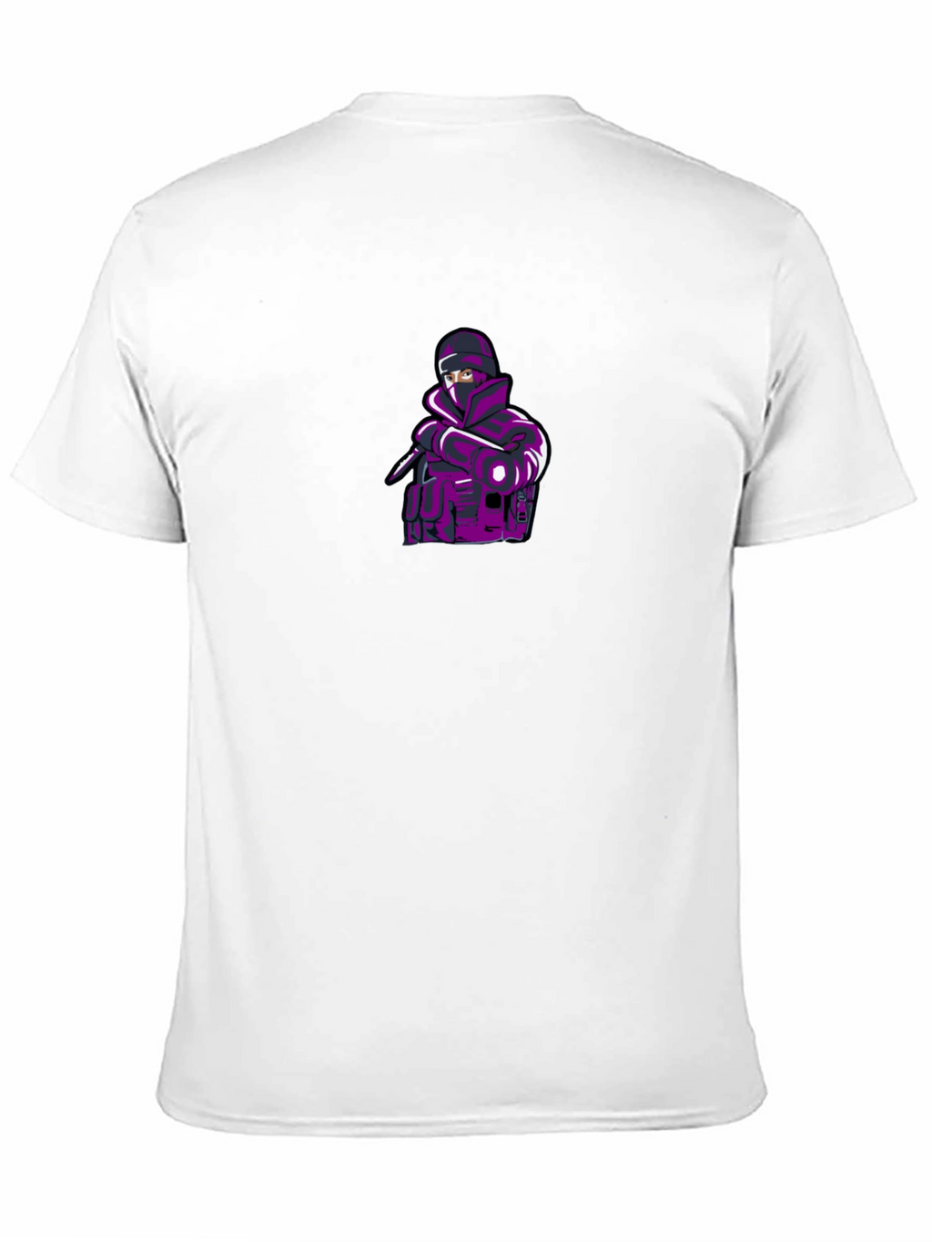 Mens Black T-shirt with Ninja Graphic
