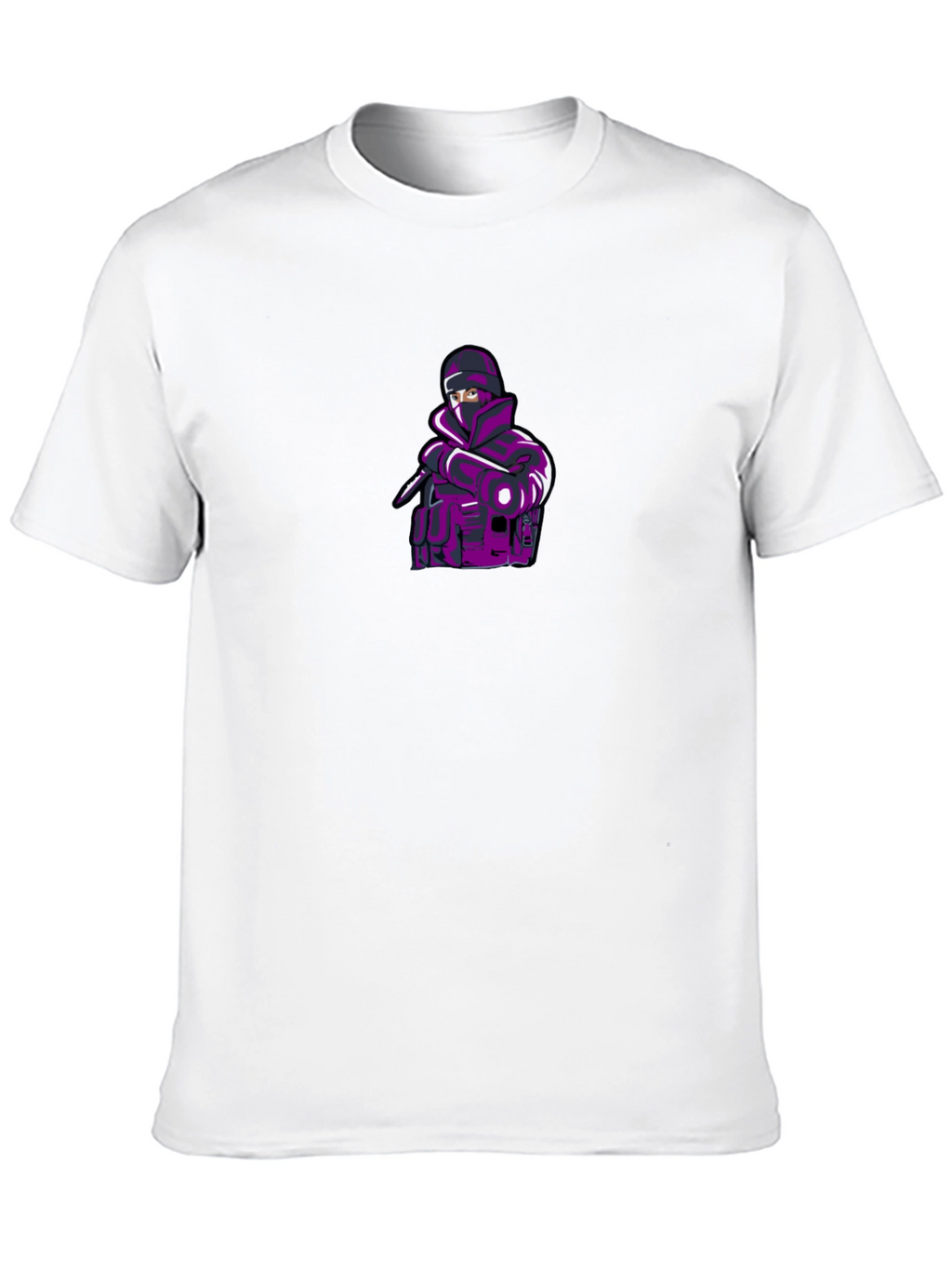 Mens Black T-shirt with Ninja Graphic