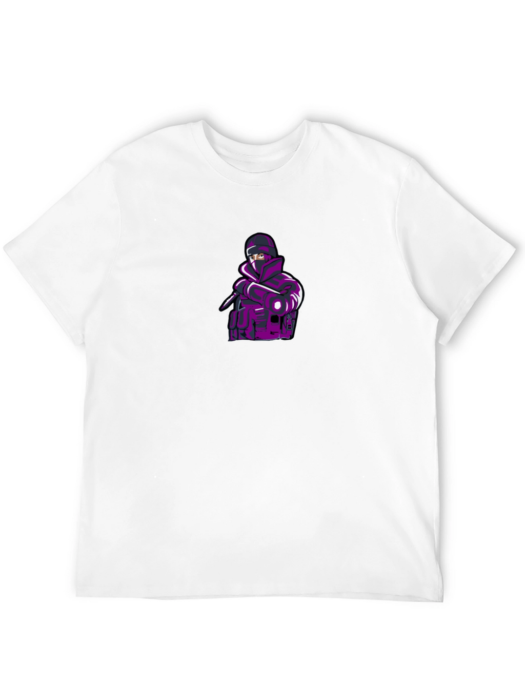 Mens Black T-shirt with Ninja Graphic