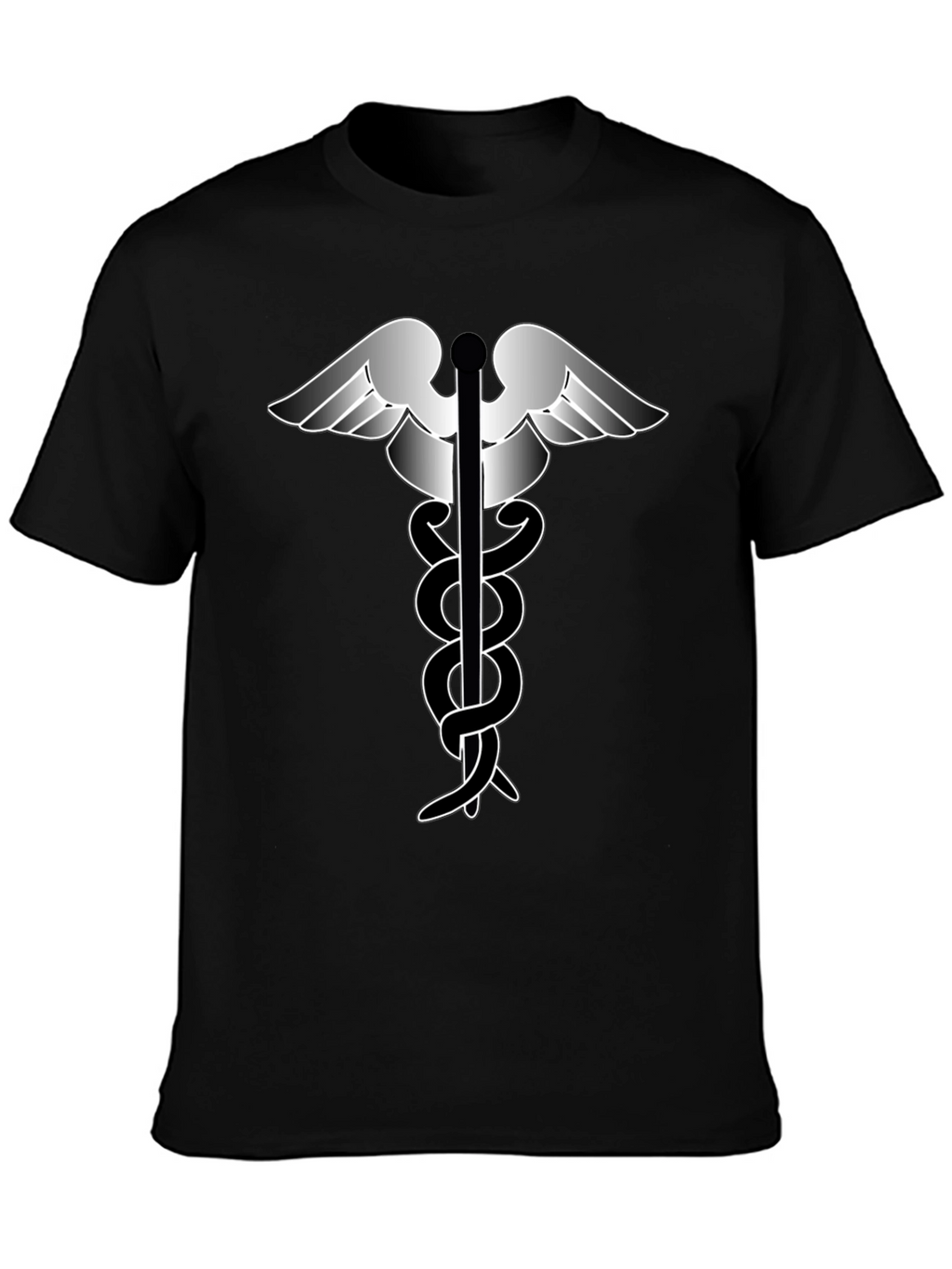 Caduceus Symbol Graphic T-Shirt - Classic Design
