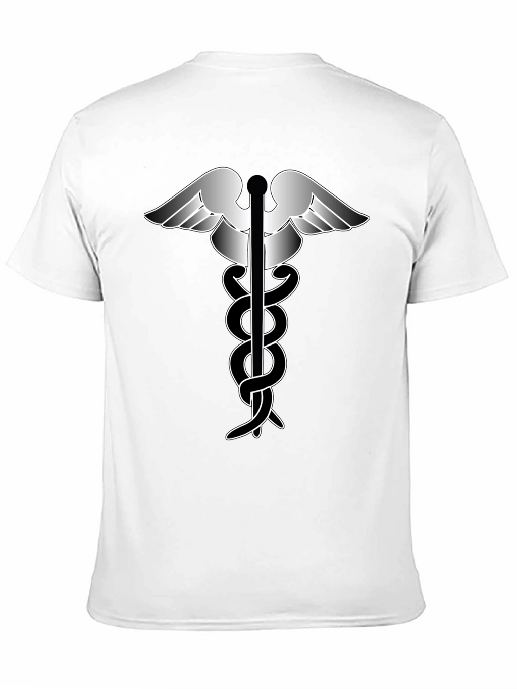 Caduceus Symbol Graphic T-Shirt - Classic Design