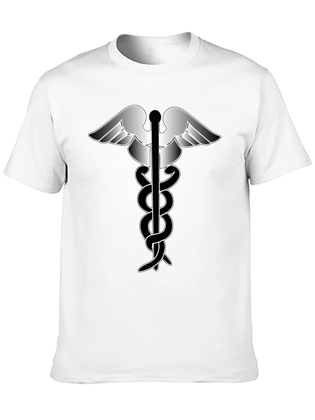 Caduceus Symbol Graphic T-Shirt - Classic Design