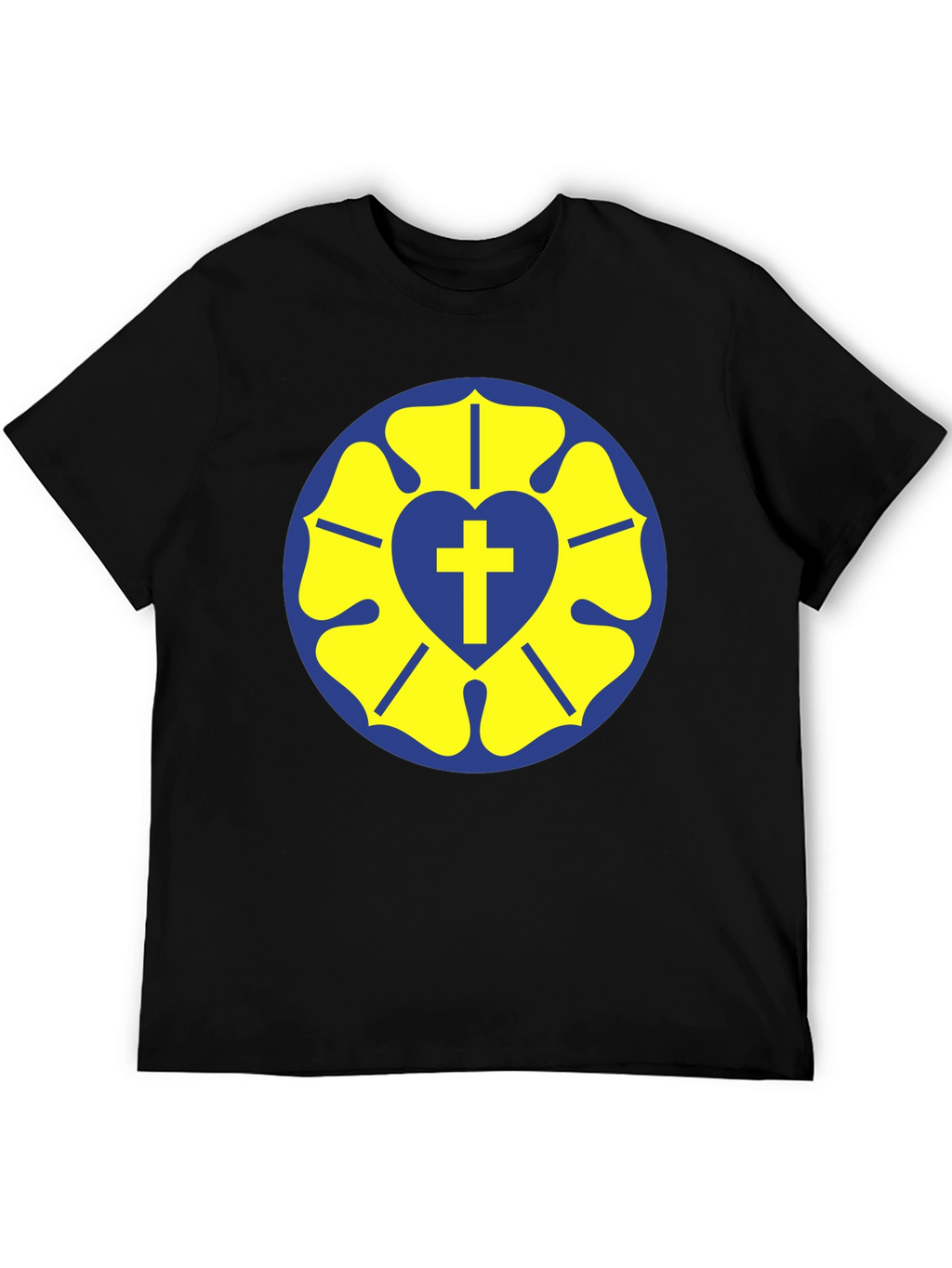 Luther Rose T-Shirt - Classic Religious Design