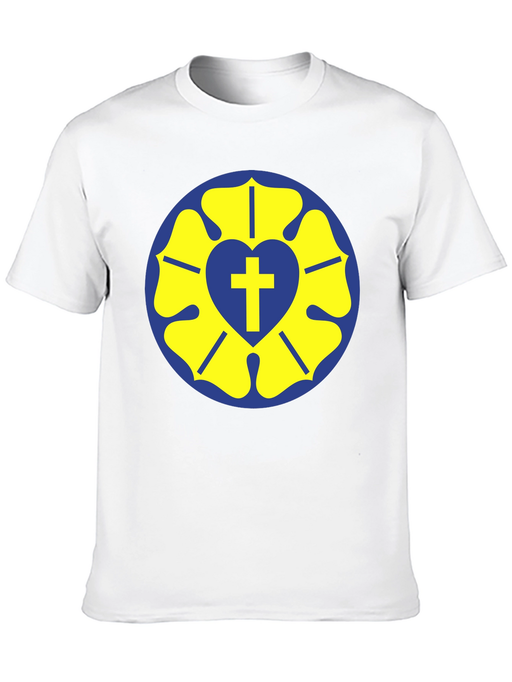Luther Rose T-Shirt - Classic Religious Design