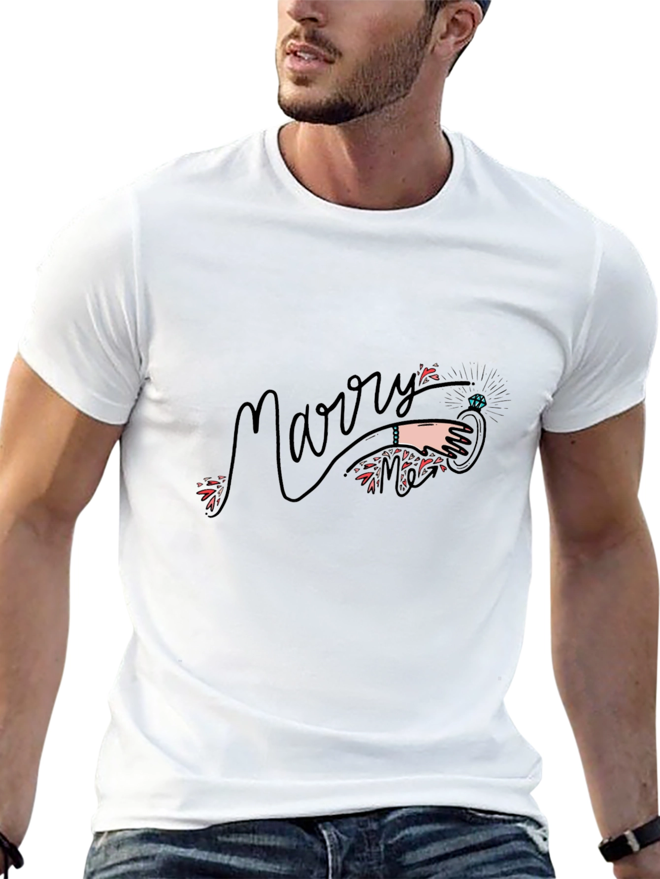Marry Me Graphic T-Shirt - Black