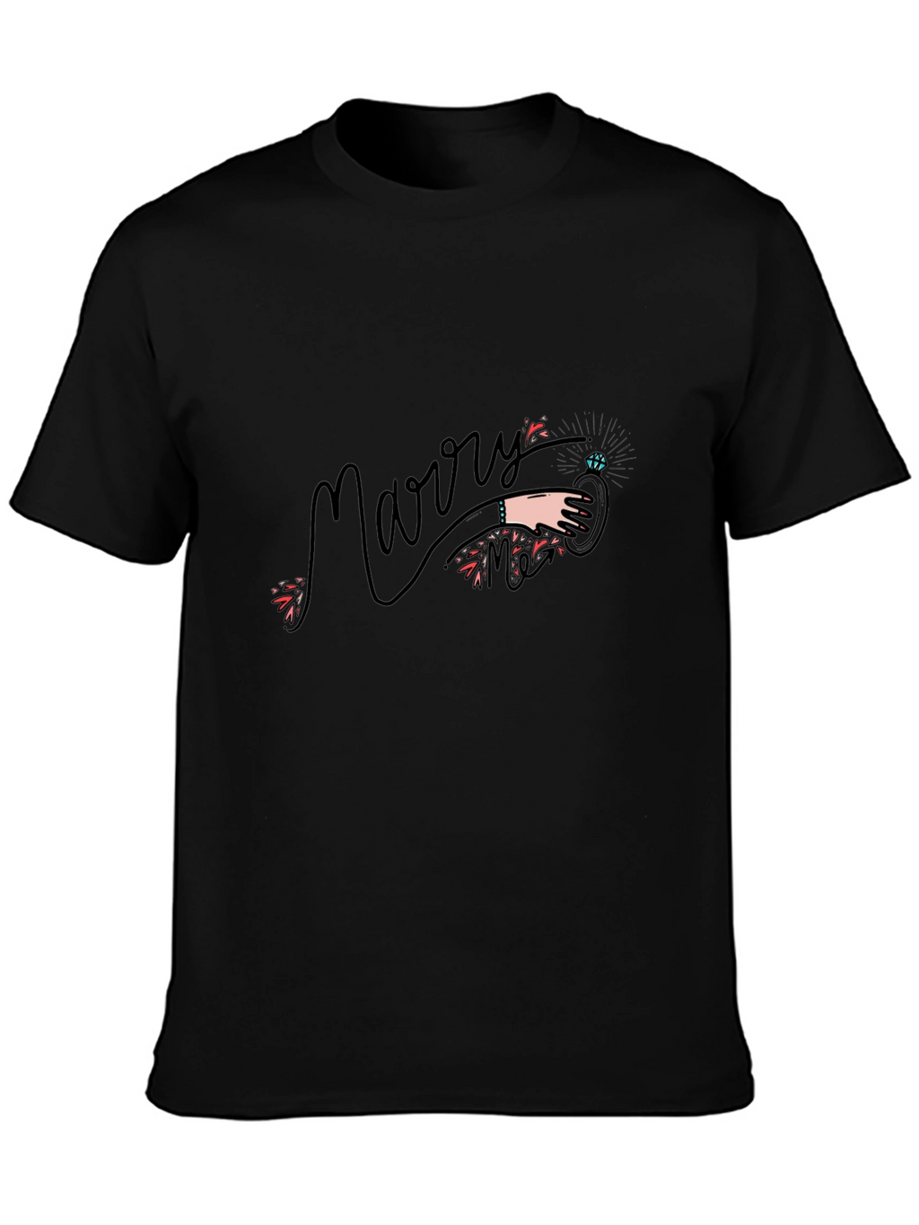 Marry Me Graphic T-Shirt - Black