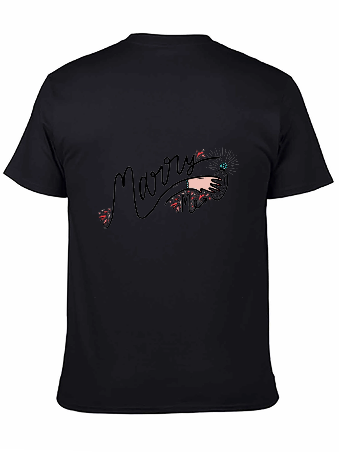 Marry Me Graphic T-Shirt - Black