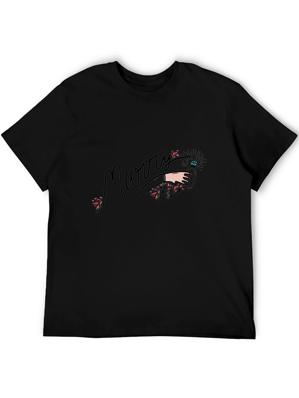 Marry Me Graphic T-Shirt - Black
