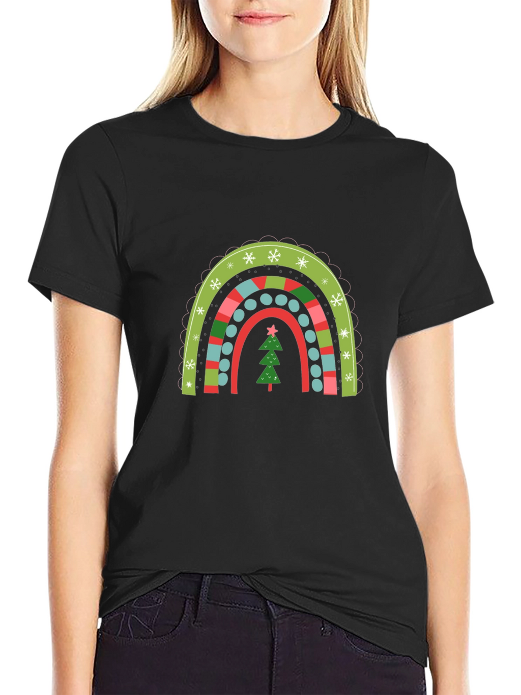 Festive Christmas Rainbow T-Shirt