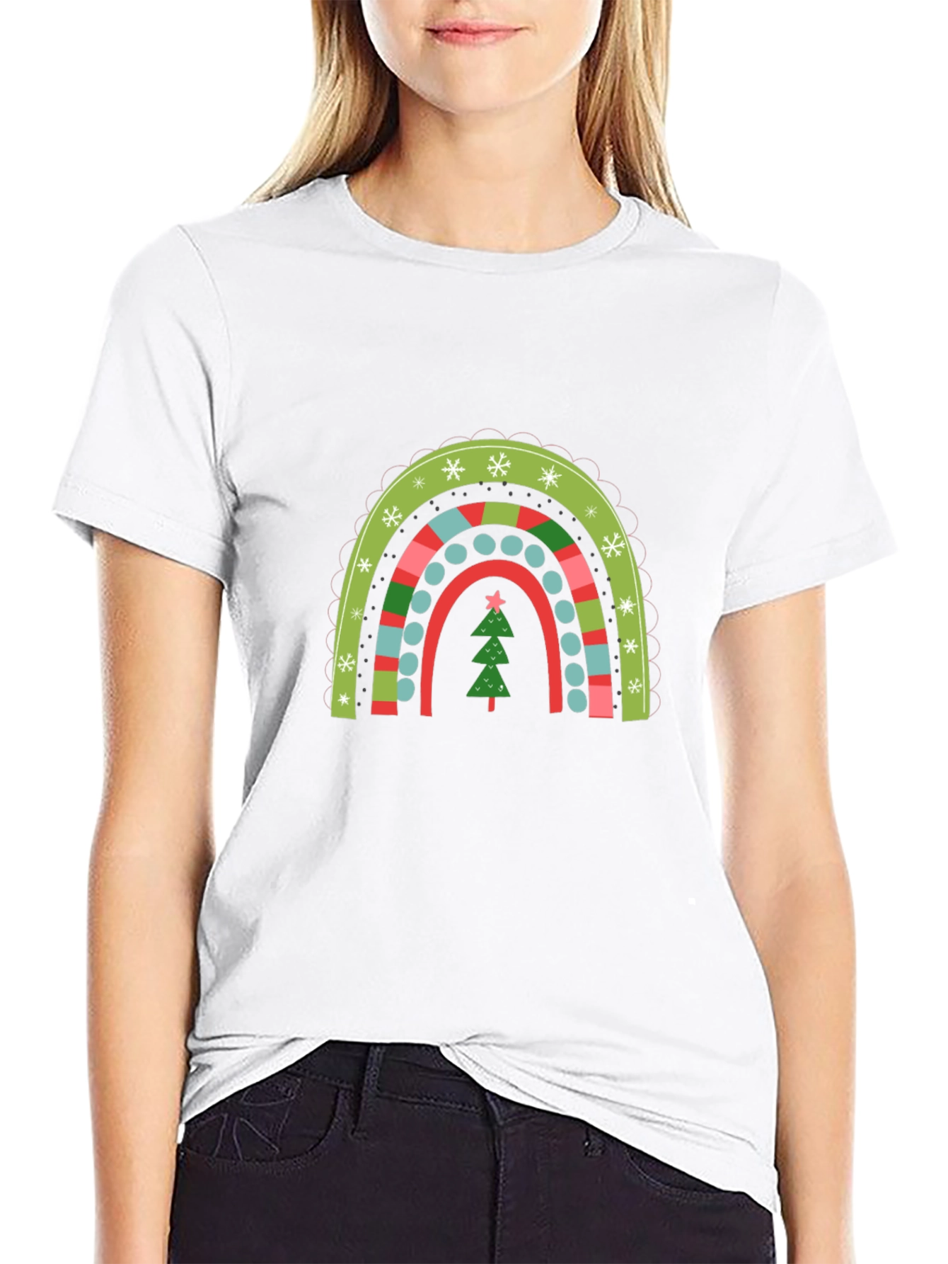 Festive Christmas Rainbow T-Shirt