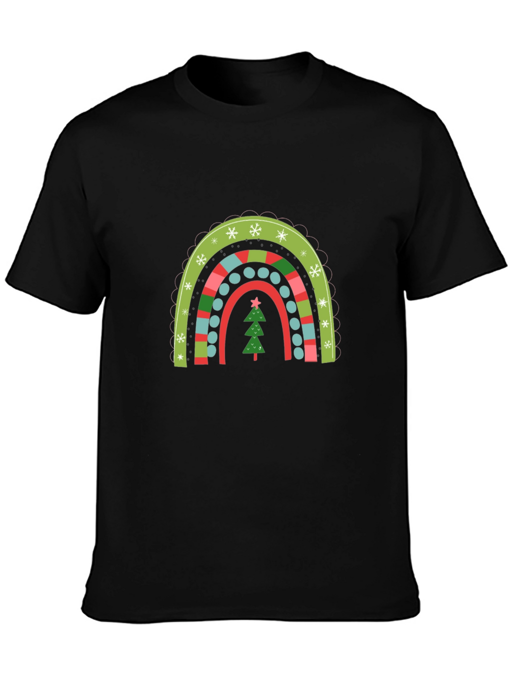 Festive Christmas Rainbow T-Shirt