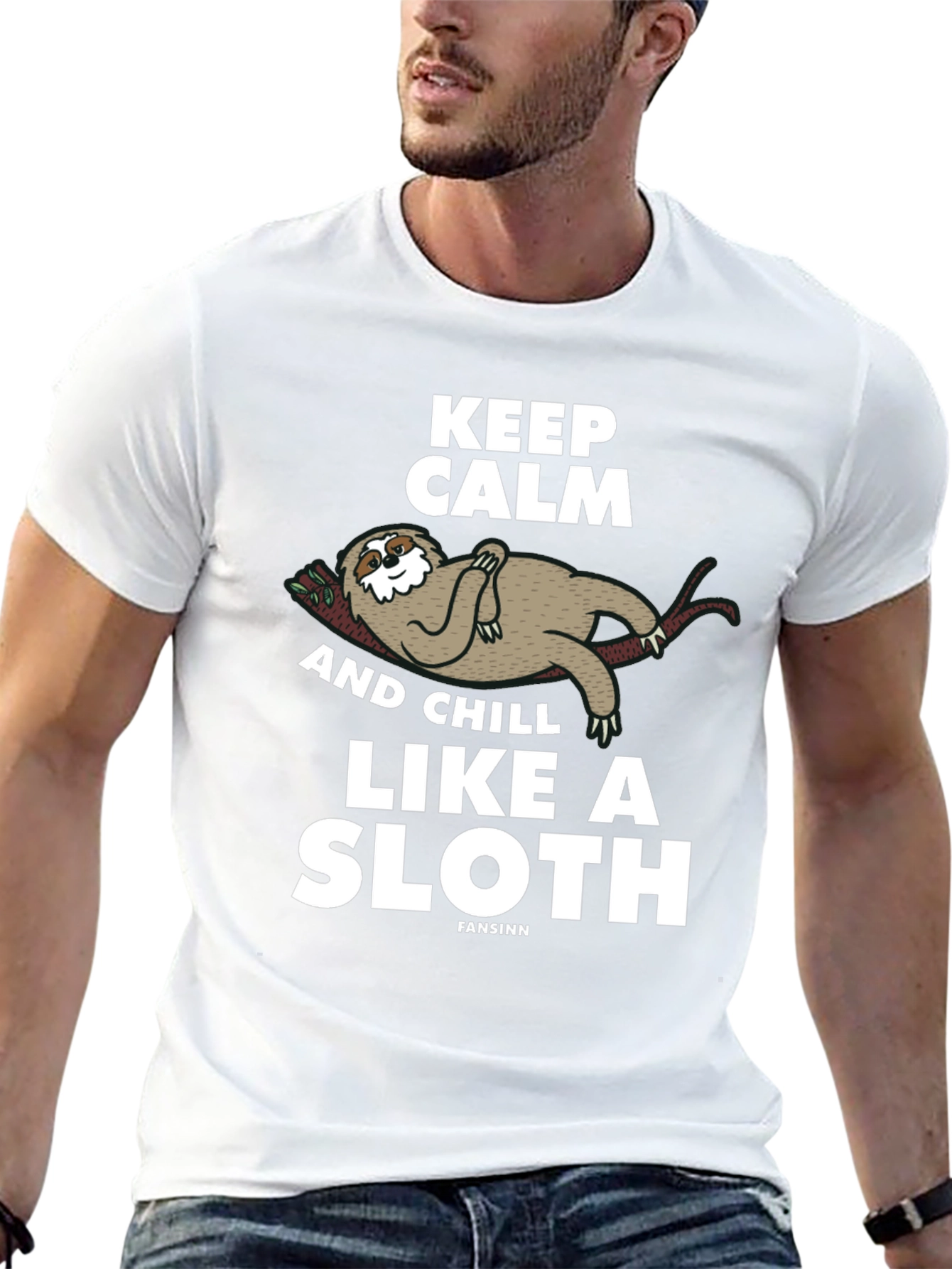 Keep Calm Sloth Graphic Tee