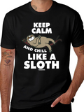 Keep Calm Sloth Graphic Tee