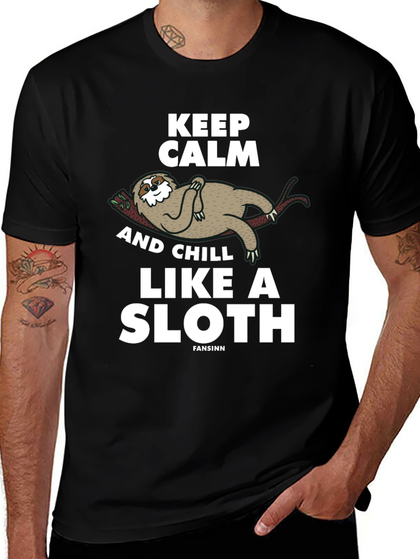 Keep Calm Sloth Graphic Tee