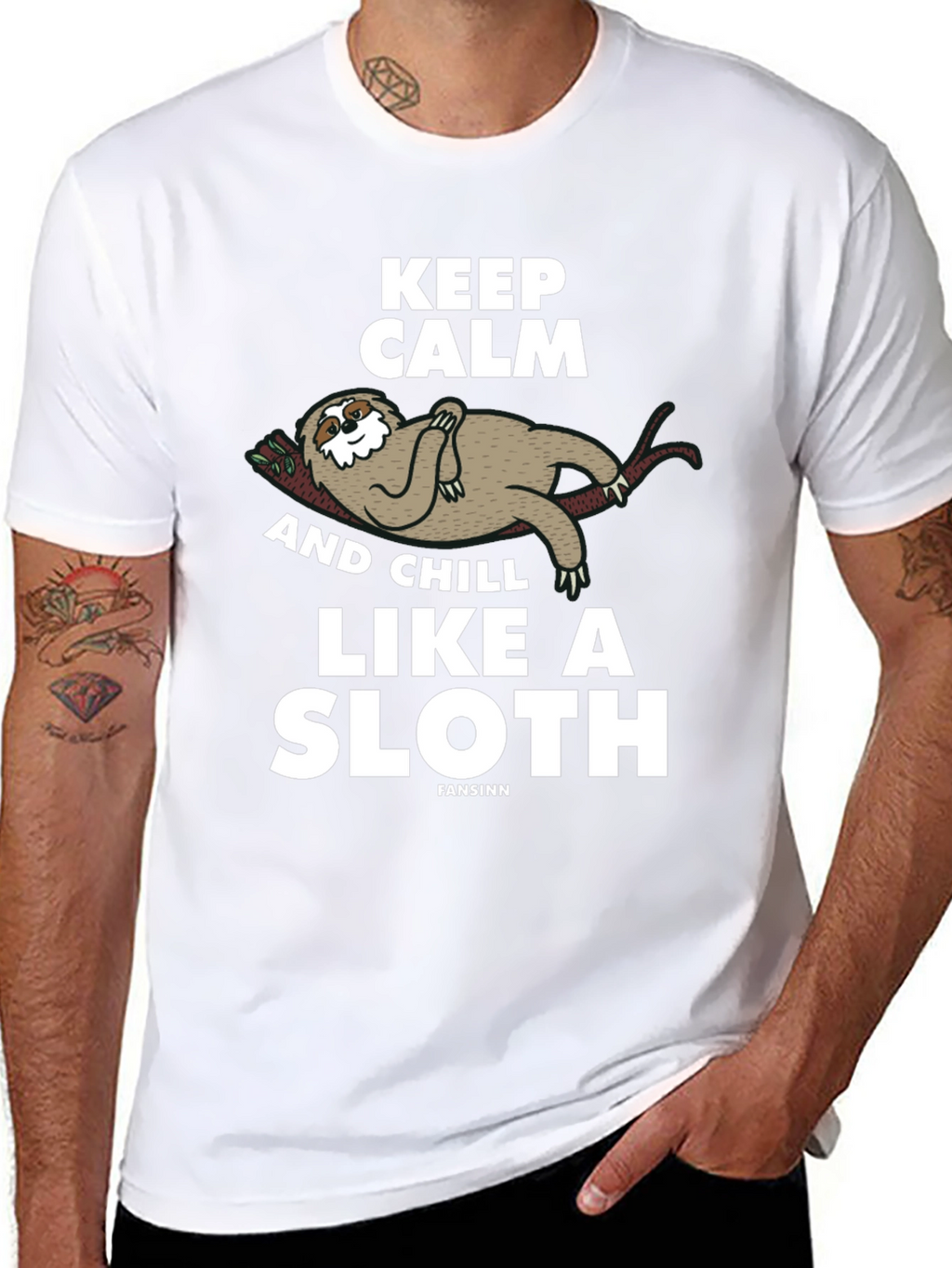 Keep Calm Sloth Graphic Tee