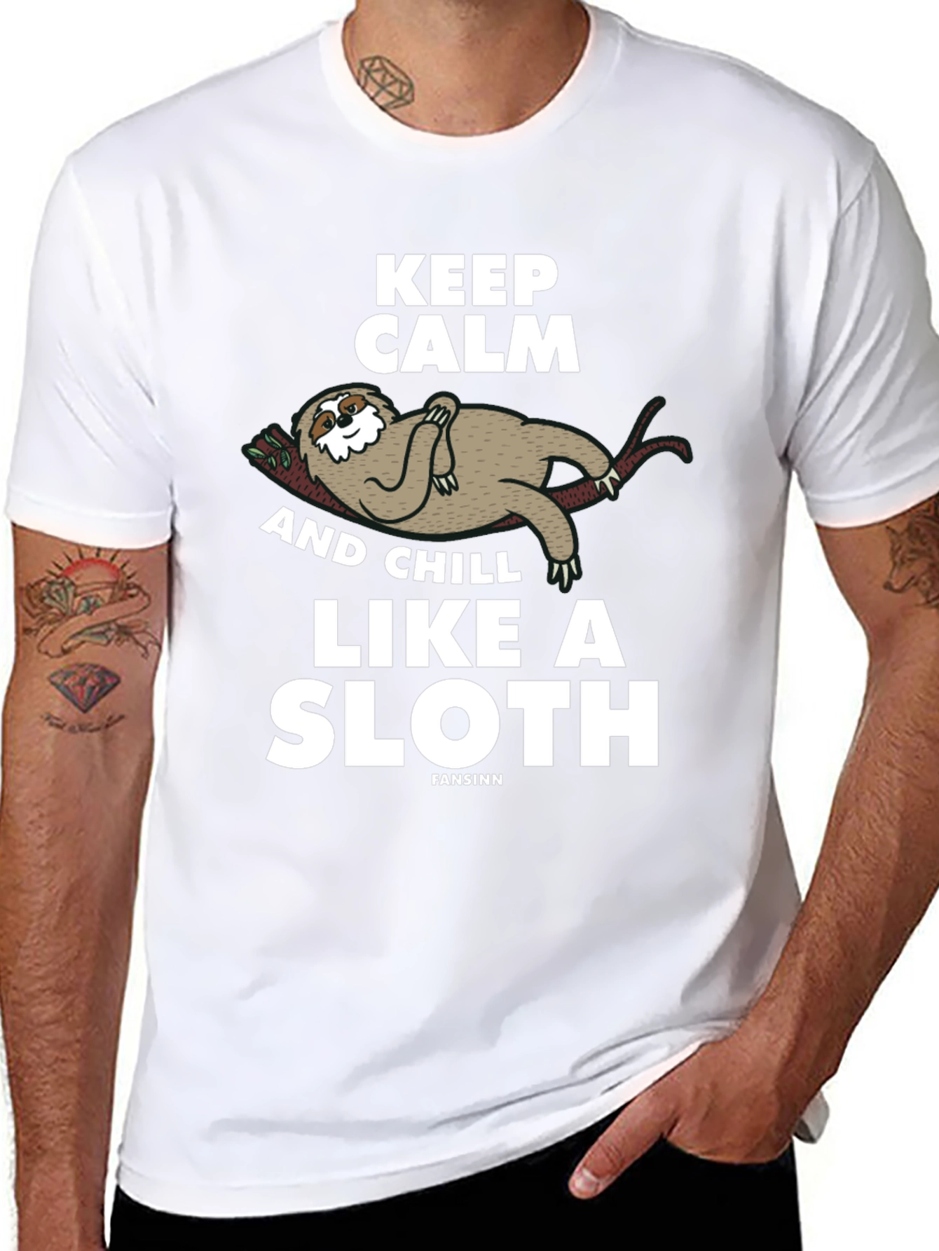 Keep Calm Sloth Graphic Tee