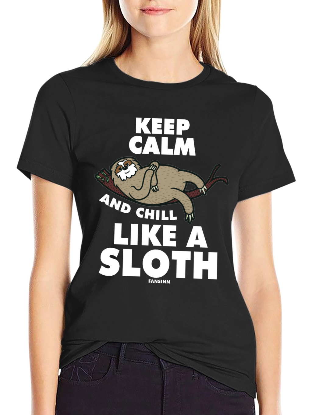 Keep Calm Sloth Graphic Tee