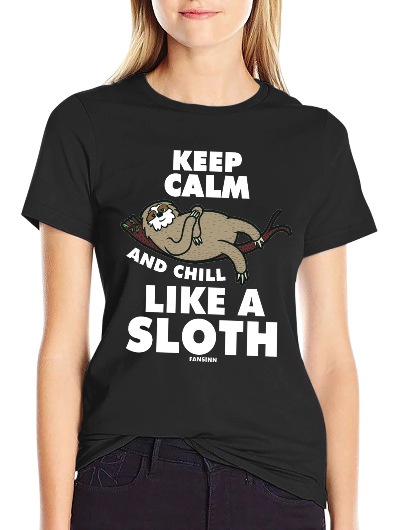 Keep Calm Sloth Graphic Tee
