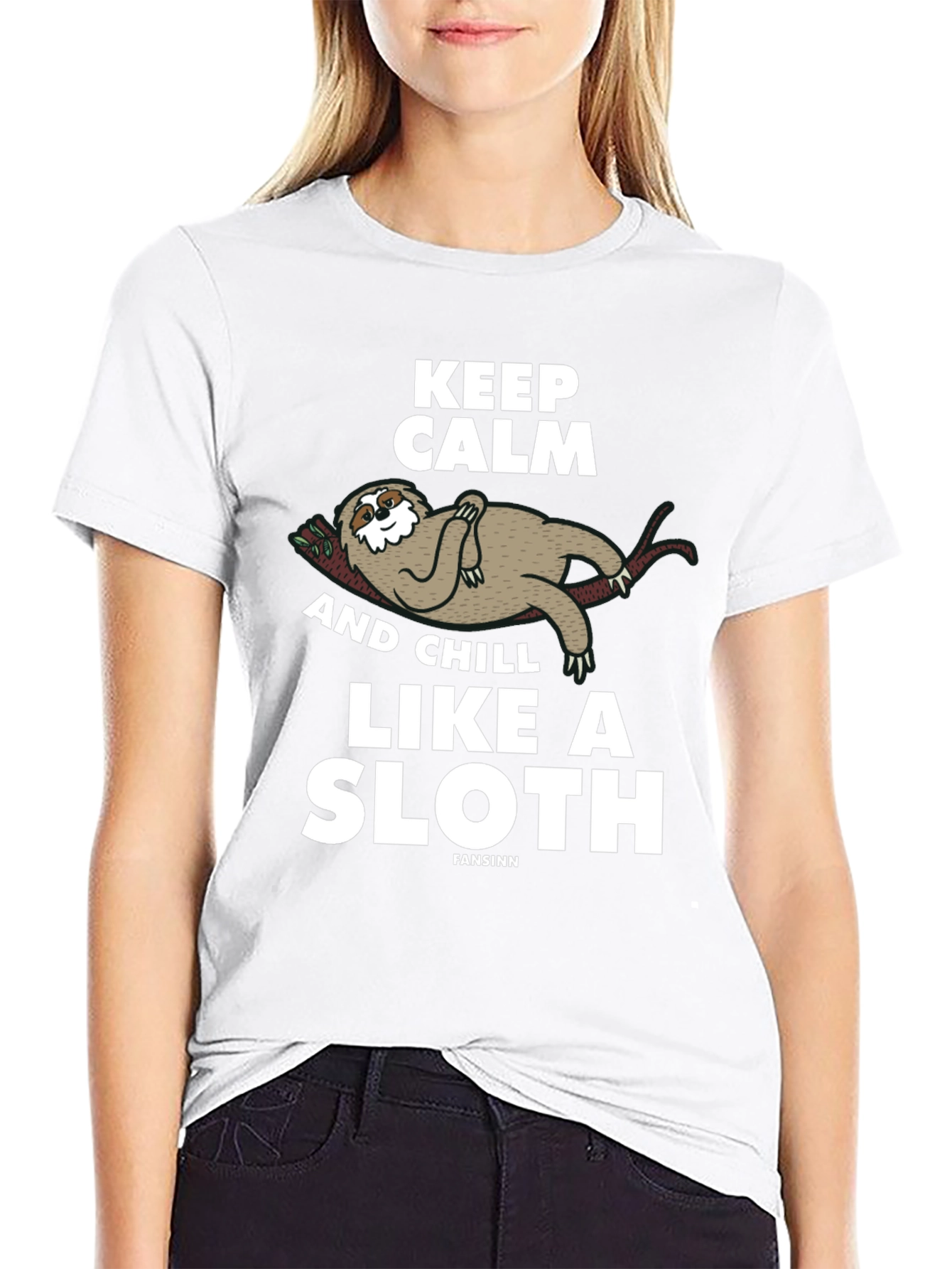 Keep Calm Sloth Graphic Tee