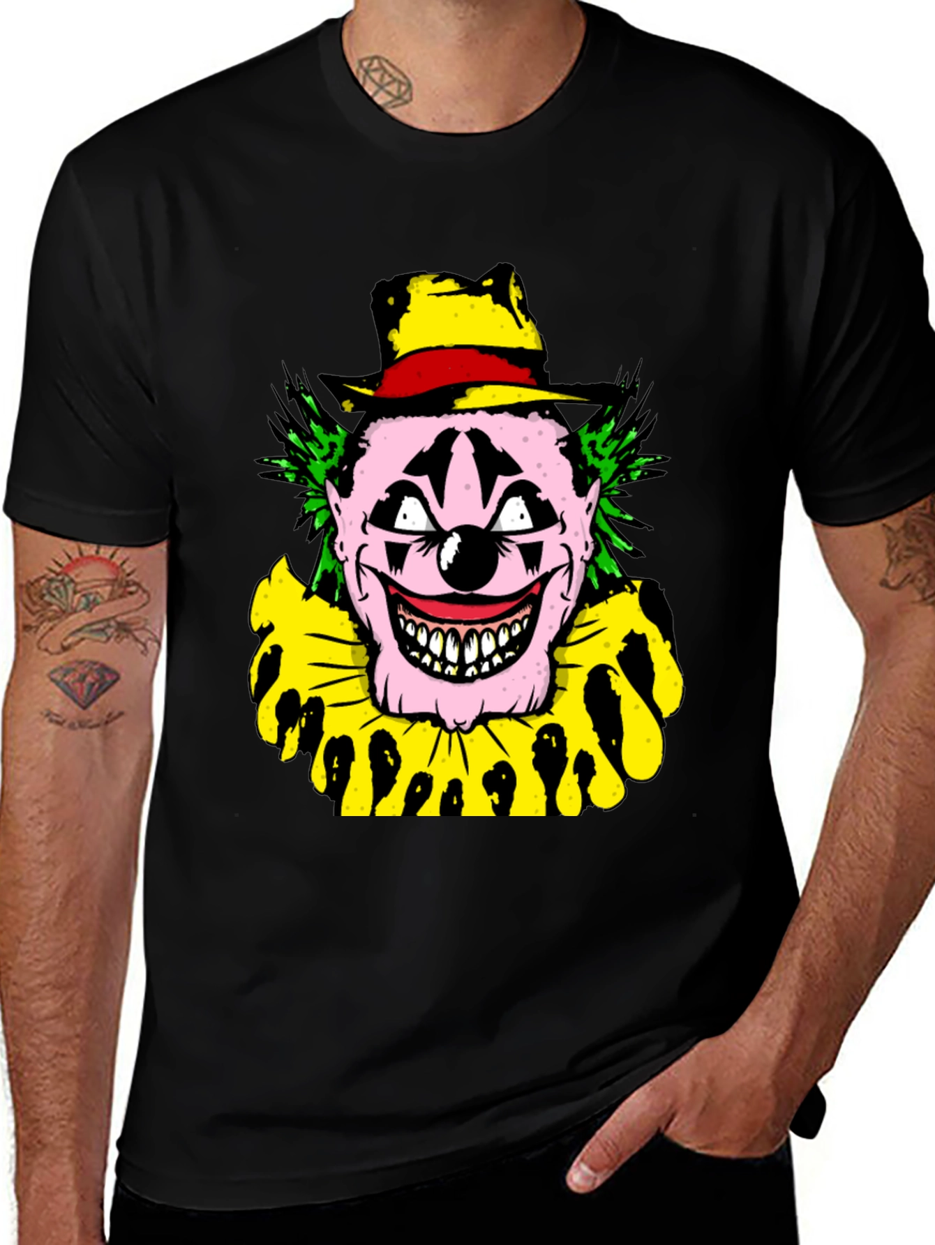 Creepy Clown Graphic T-Shirt - Horror Show Tee