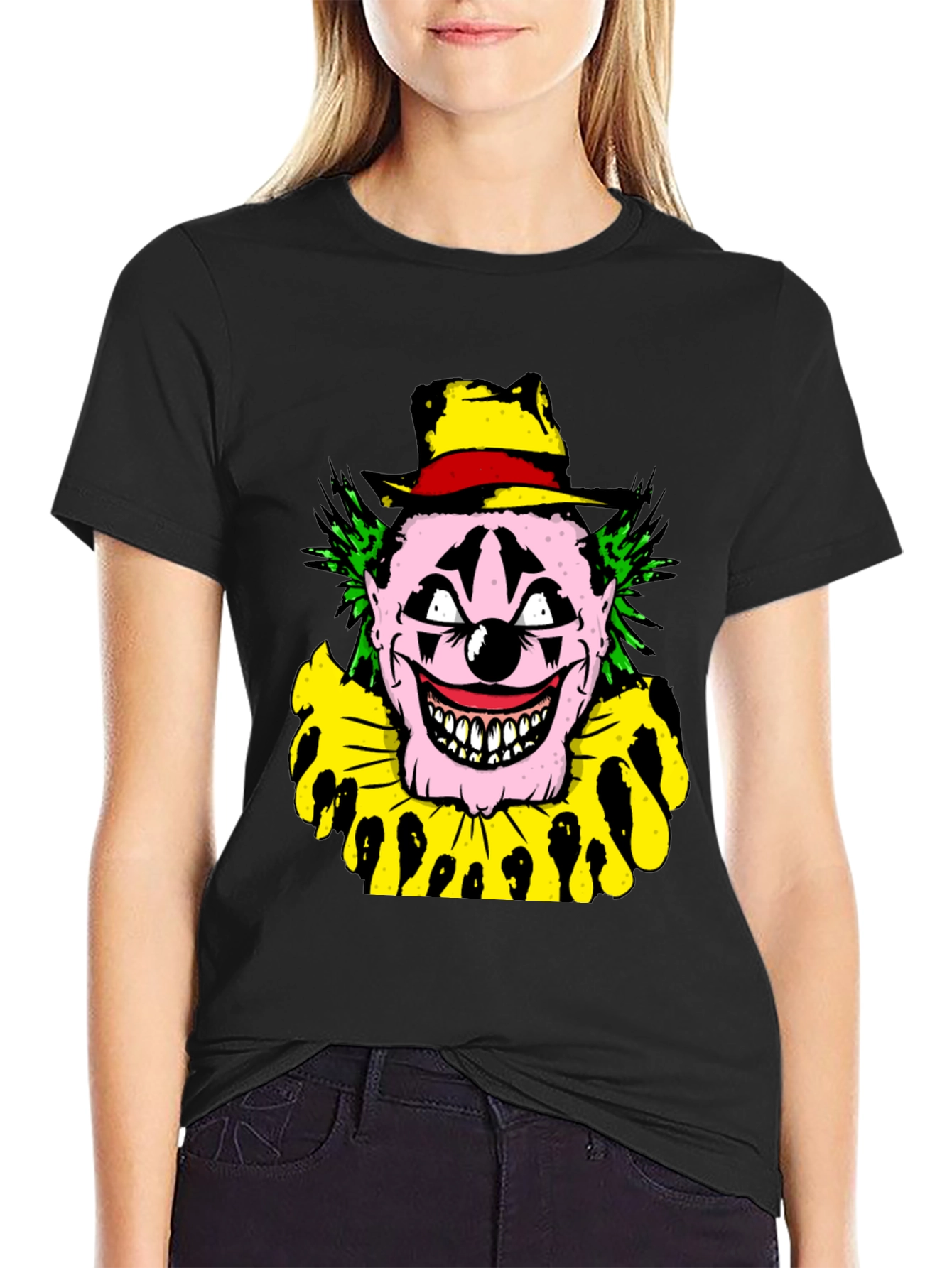 Creepy Clown Graphic T-Shirt - Horror Show Tee