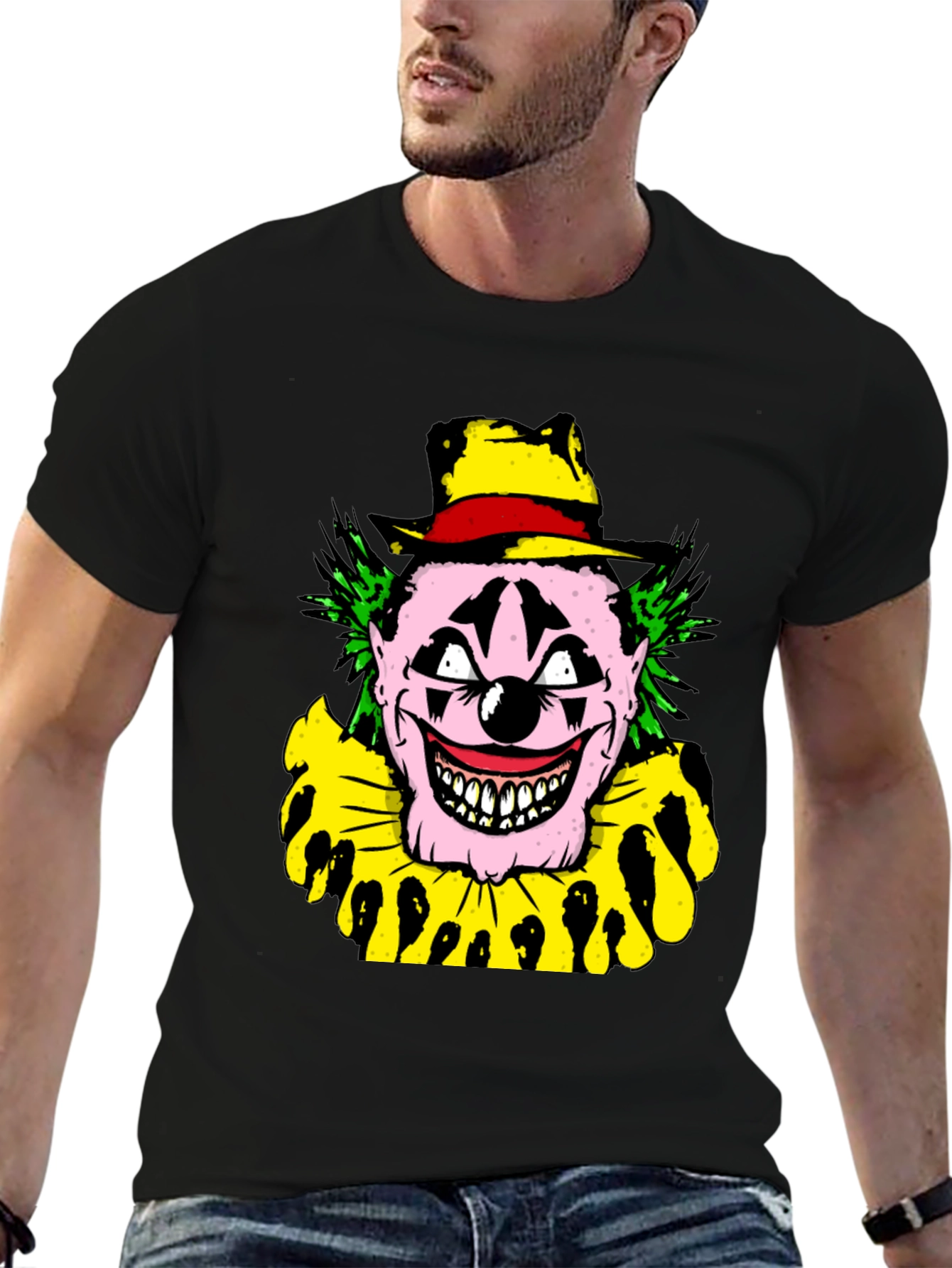Creepy Clown Graphic T-Shirt - Horror Show Tee