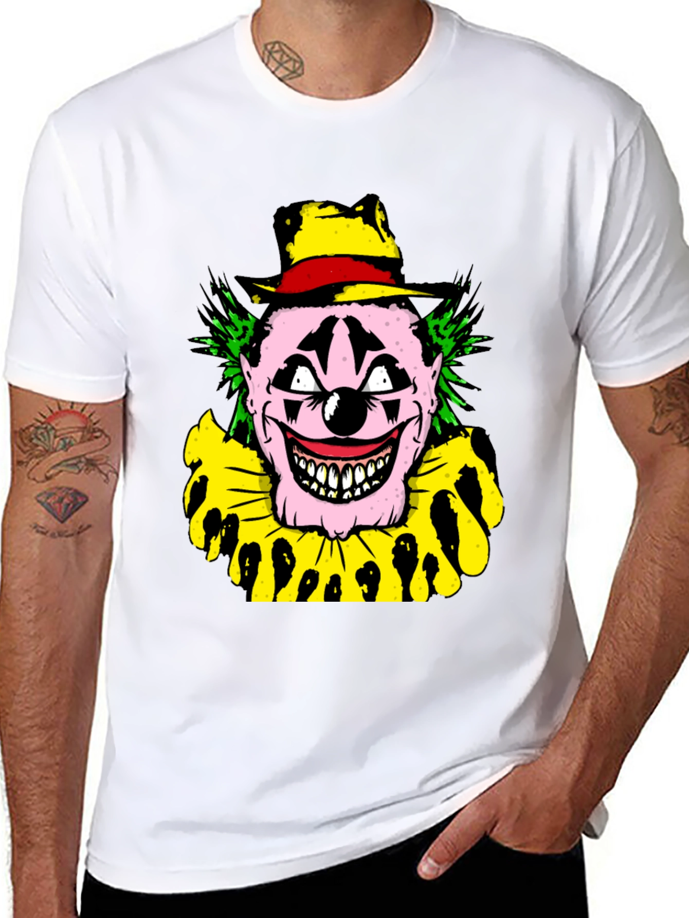 Creepy Clown Graphic T-Shirt - Horror Show Tee