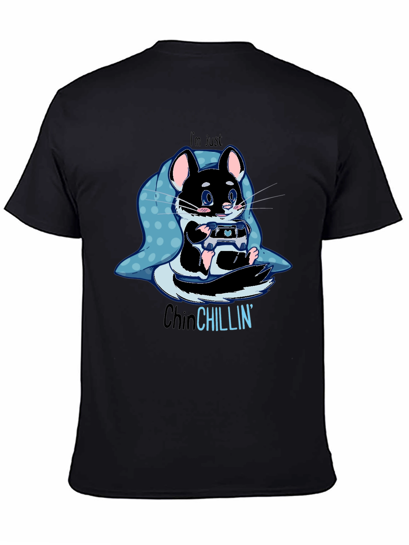ChinCHILLIN Gaming T-Shirt - Cute Rodent Gamer Tee